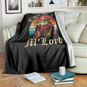 Funny Frog Autism Throw Blanket T'was The 'Tism M'Lord TS14 Print Your Wear