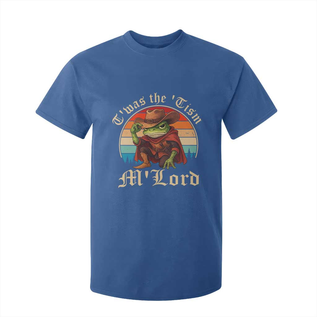 Funny Frog Autism T Shirt For Kid T'was The 'Tism M'Lord TS14 Royal Blue Print Your Wear