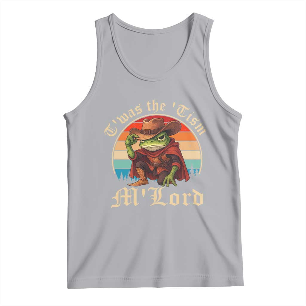 Funny Frog Autism Tank Top T'was The 'Tism M'Lord TS14 Athletic Heather Print Your Wear