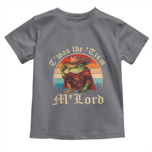 Funny Frog Autism Toddler T Shirt T'was The 'Tism M'Lord TS14 Charcoal Print Your Wear