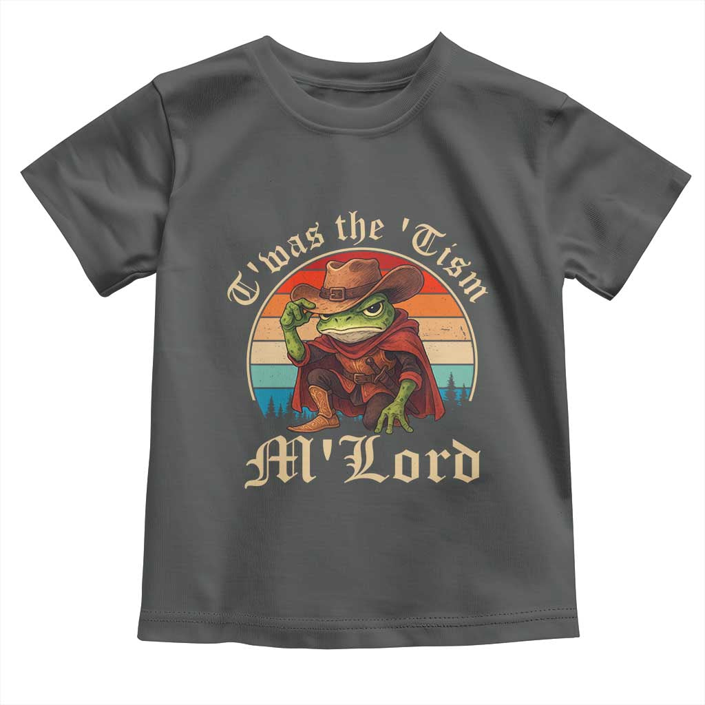 Funny Frog Autism Toddler T Shirt T'was The 'Tism M'Lord TS14 Dark Heather Print Your Wear