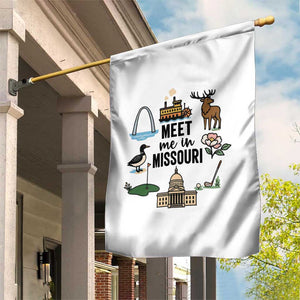 Meet Me in Missouri State Map Souvenir Garden Flag