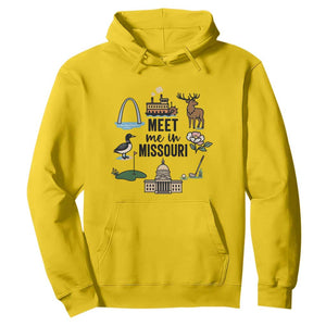 Meet Me in Missouri State Map Souvenir Hoodie