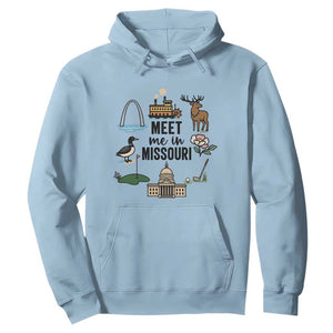 Meet Me in Missouri State Map Souvenir Hoodie