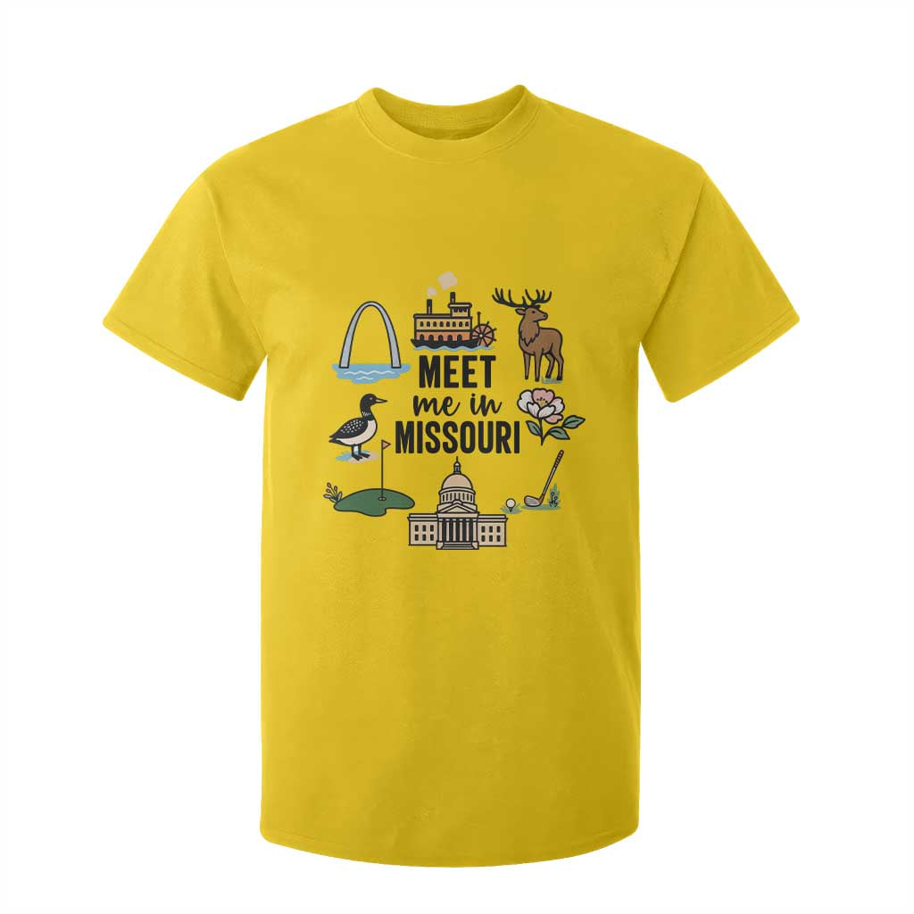 Meet Me in Missouri State Map Souvenir T Shirt For Kid