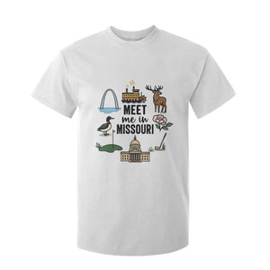 Meet Me in Missouri State Map Souvenir T Shirt For Kid