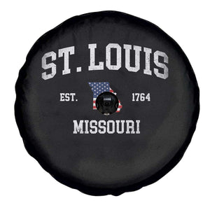 St. Louis Missouri MO Spare Tire Cover Vintage American Flag Missouri State