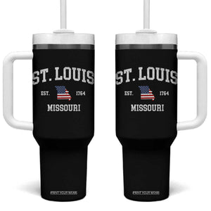 St. Louis Missouri MO Tumbler With Handle Vintage American Flag Missouri State