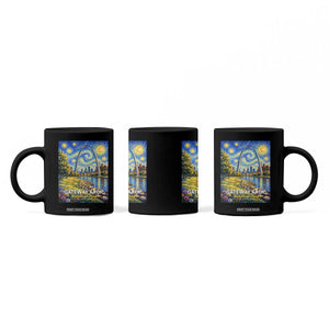 Gateway Arch National Park Van Gogh Style Starry Night Coffee Mug St Louis Missouri Travel Souvenir Gift