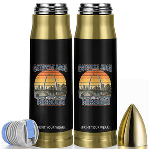 Gateway Arch National Park Bullet Tumbler Retro St Louis Missouri Travel Souvenir Nature Gift TS14 Black Print Your Wear