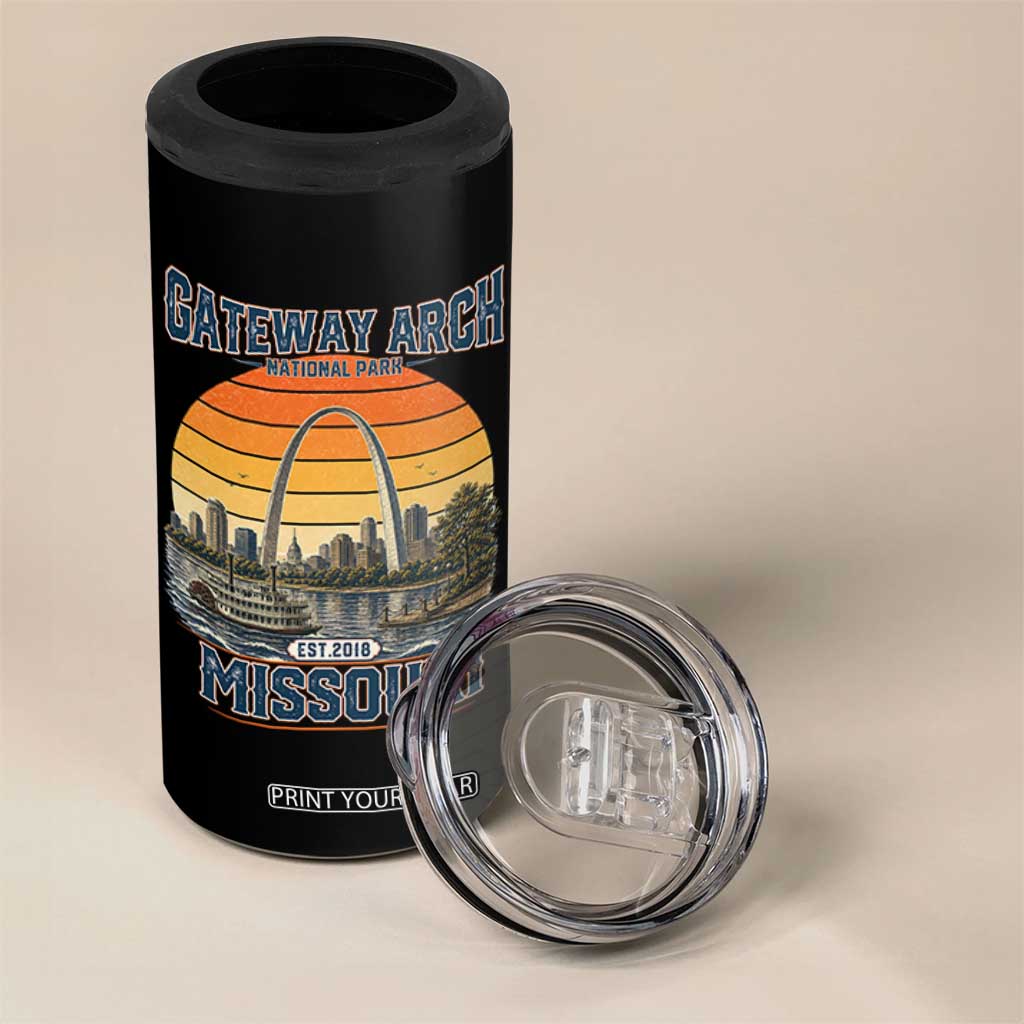 Gateway Arch National Park 4 in 1 Can Cooler Tumbler Retro St Louis Missouri Travel Souvenir Nature Gift TS14 Print Your Wear
