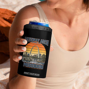 Gateway Arch National Park 4 in 1 Can Cooler Tumbler Retro St Louis Missouri Travel Souvenir Nature Gift TS14 Print Your Wear