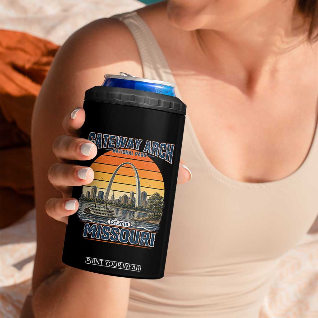 Gateway Arch National Park 4 in 1 Can Cooler Tumbler Retro St Louis Missouri Travel Souvenir Nature Gift TS14 Print Your Wear