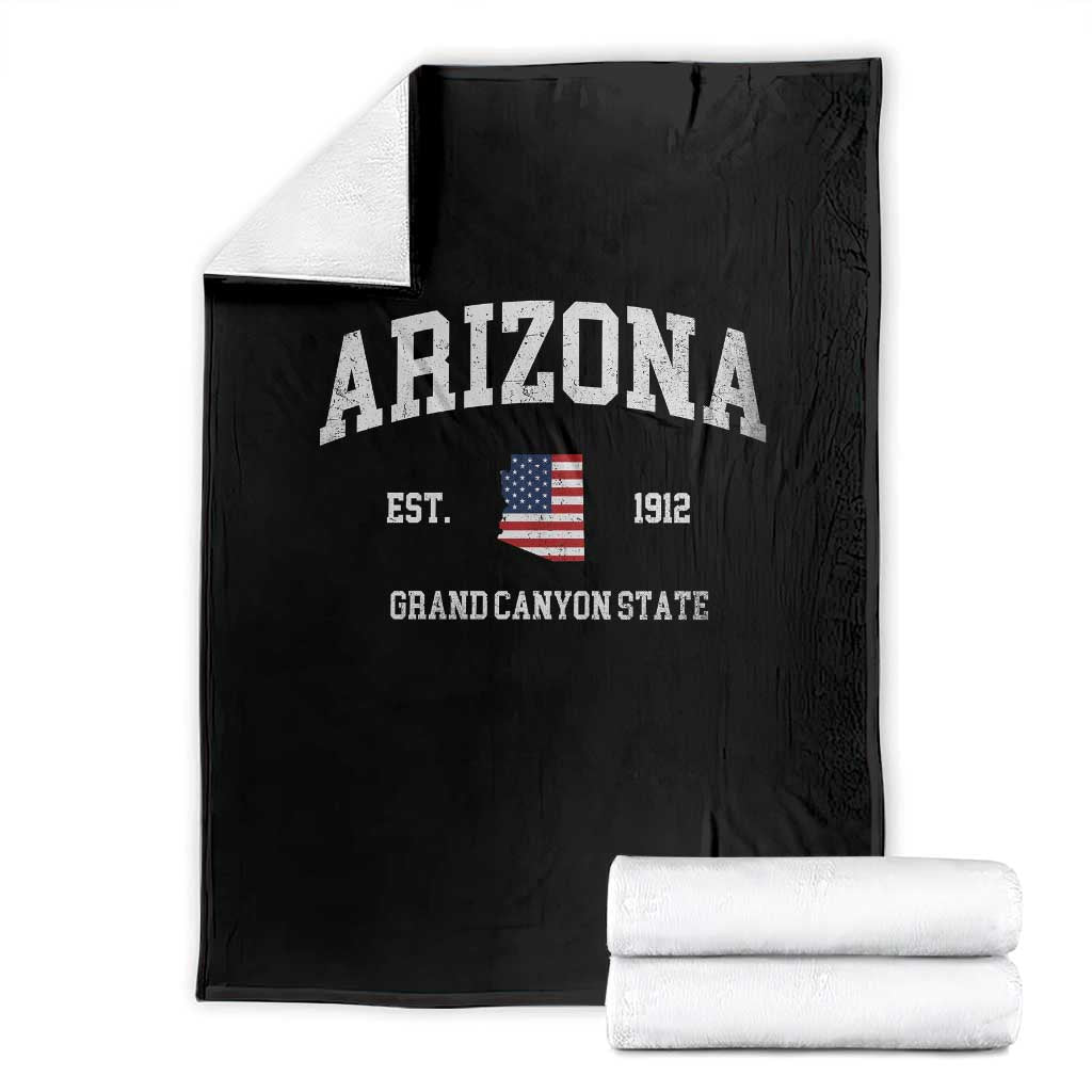 Arizona Grand Canyon State America USA Souvenir Throw Blanket TS14 Black Print Your Wear