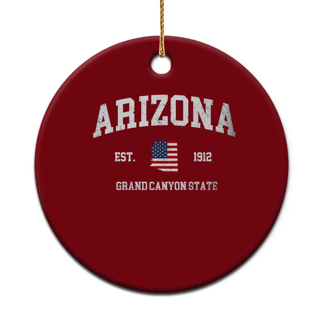 Arizona Grand Canyon State America USA Souvenir Ceramic Ornament TS14 1pc Red Print Your Wear