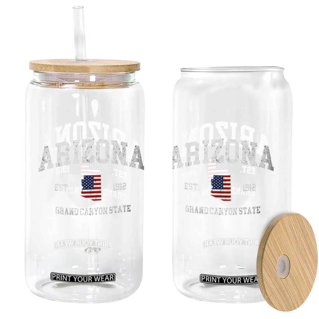 Arizona Grand Canyon State America USA Souvenir Glass Can