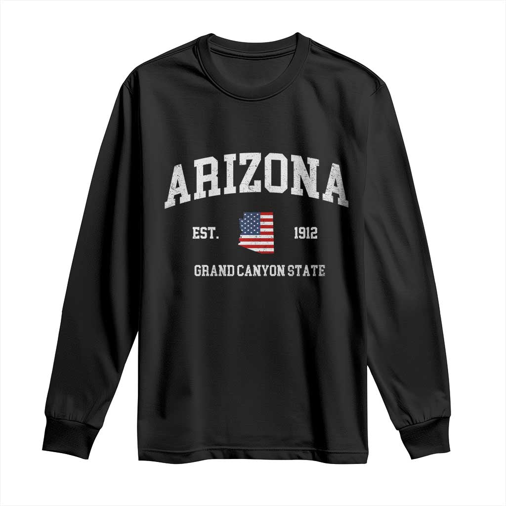 Arizona Grand Canyon State America USA Souvenir Long Sleeve Shirt TS14 Black Print Your Wear
