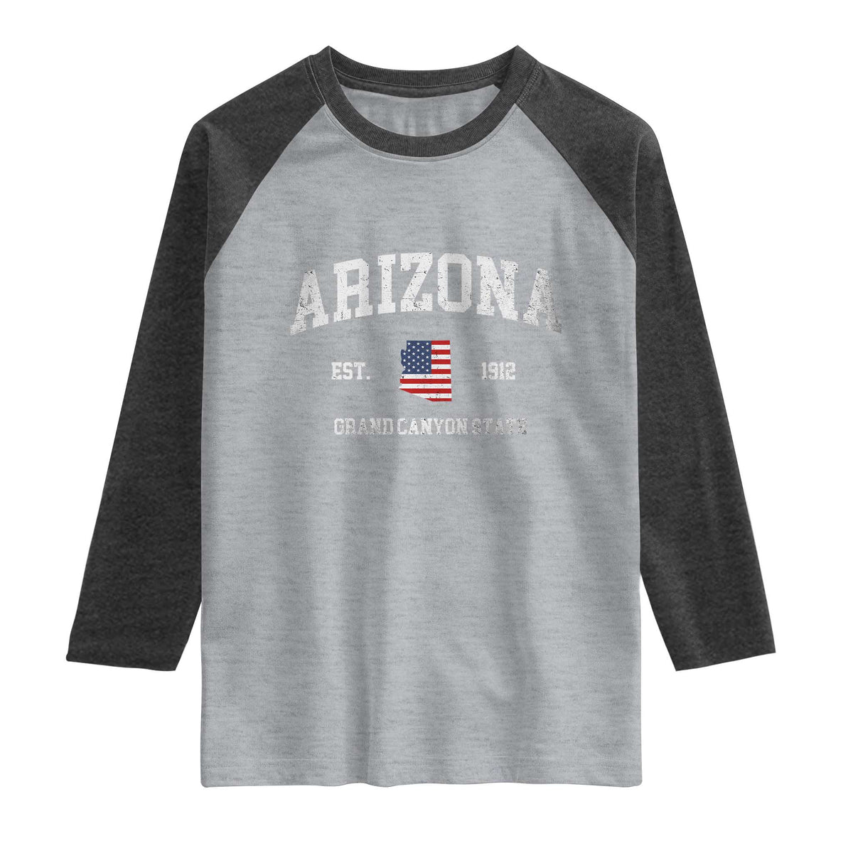 Arizona Grand Canyon State America USA Souvenir Raglan Shirt