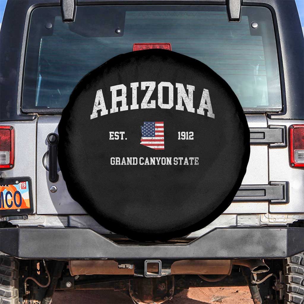 Arizona Grand Canyon State America USA Souvenir Spare Tire Cover TS14 No hole Black Print Your Wear