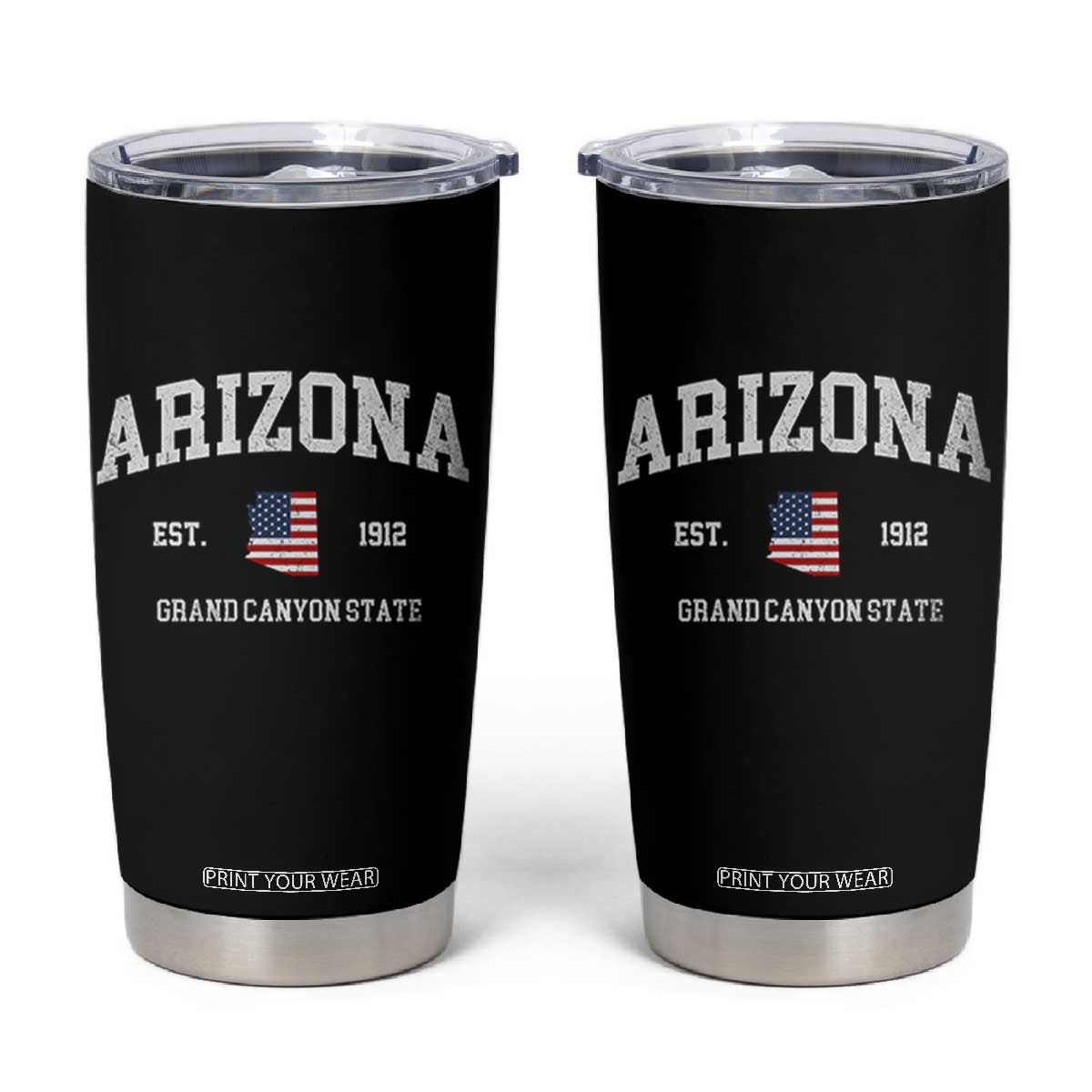Arizona Grand Canyon State America USA Souvenir Tumbler Cup TS14 Black Print Your Wear