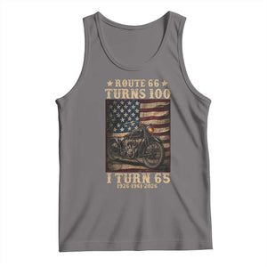 Route Highway 66 Turns 100 I Turn 65 Tank Top Vintage 1961 American Motorcycle Lover 65th Birthday Gift