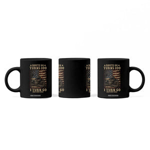 Route Highway 66 Turns 100 I Turn 60 Coffee Mug Vintage 1966 American Motorcycle Lover 60th Birthday Gift