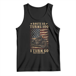 Route Highway 66 Turns 100 I Turn 60 Tank Top Vintage 1966 American Motorcycle Lover 60th Birthday Gift