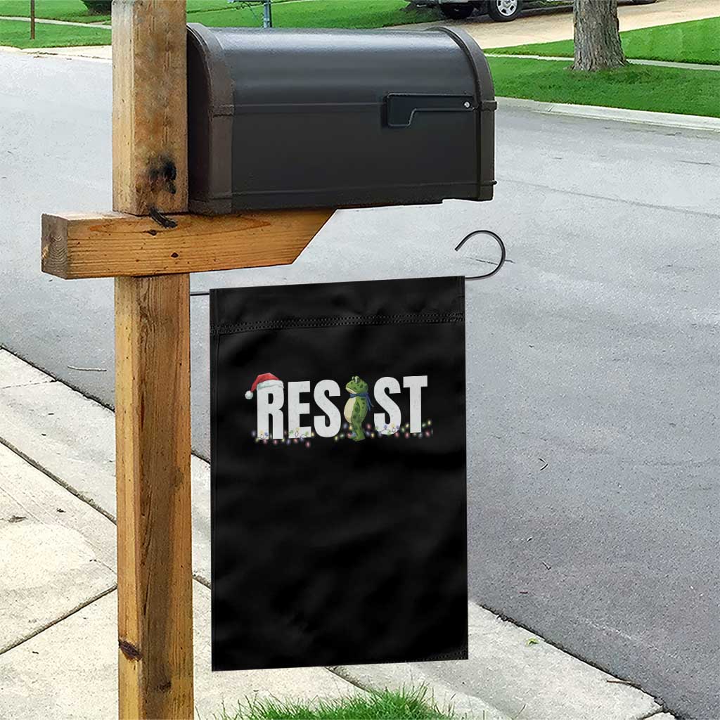 Resist Frog Christmas Garden Flag Funny Portland Protest ICE Activist Meme 2025 TS14 Print Your Wear
