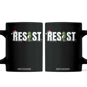 Resist Frog Christmas Coffee Mug Funny Portland Protest ICE Activist Meme 2025 - Print Your Wear
