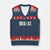 Resist Frog Xmas V-Neck Knit Sweater Vest Funny Portland Protest ICE Activist Meme 2025 - Print Your Wear