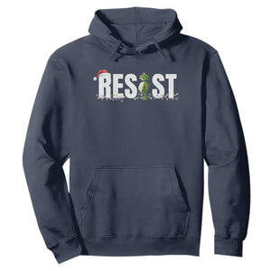 Resist Frog Christmas Hoodie Funny Portland Protest ICE Activist Meme 2025 TS14 Navy Print Your Wear