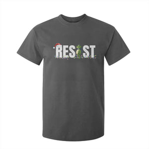 Resist Frog Christmas T Shirt For Kid Funny Portland Protest ICE Activist Meme 2025 TS14 Dark Heather Print Your Wear