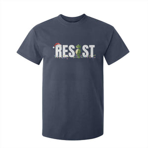 Resist Frog Christmas T Shirt For Kid Funny Portland Protest ICE Activist Meme 2025 TS14 Navy Print Your Wear
