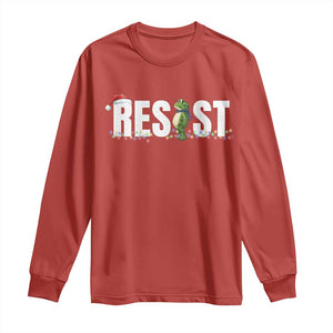 Resist Frog Christmas Long Sleeve Shirt Funny Portland Protest ICE Activist Meme 2025 TS14 Red Print Your Wear