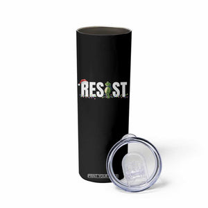 Resist Frog Christmas Skinny Tumbler Funny Portland Protest ICE Activist Meme 2025 TS14 Print Your Wear