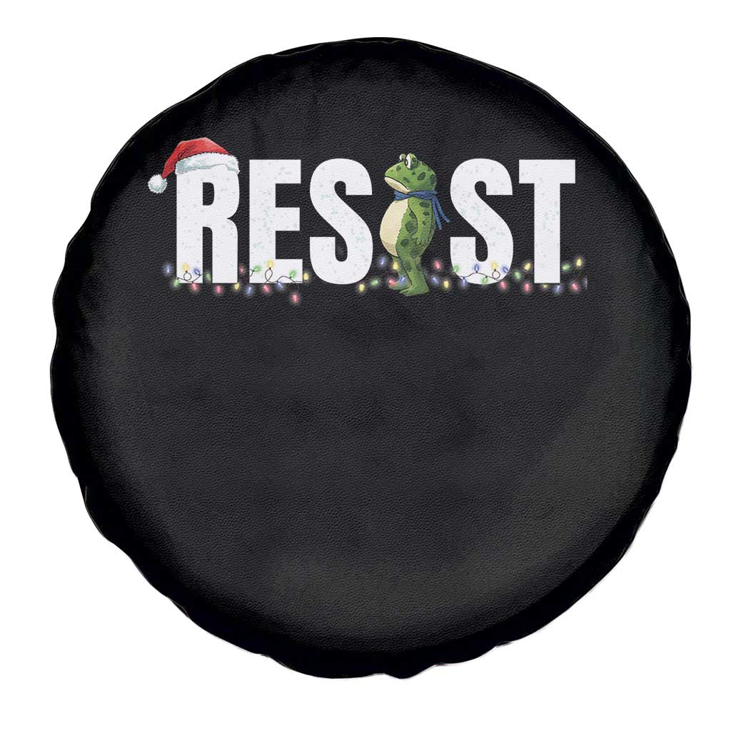 Resist Frog Christmas Spare Tire Cover Funny Portland Protest ICE Activist Meme 2025 TS14 Print Your Wear