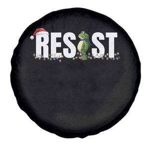 Resist Frog Christmas Spare Tire Cover Funny Portland Protest ICE Activist Meme 2025 - Print Your Wear