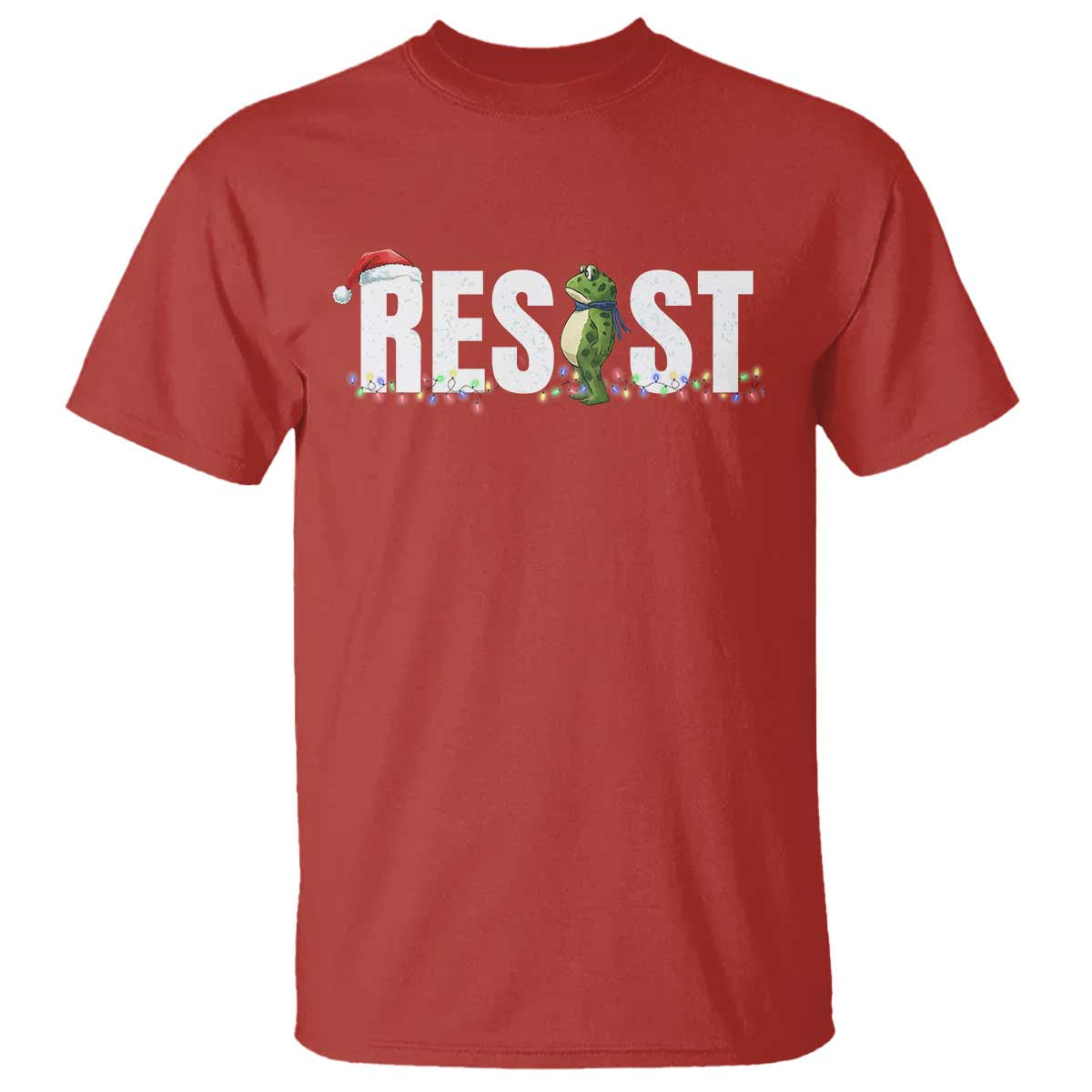 Resist Frog Christmas T Shirt Funny Portland Protest ICE Activist Meme 2025 TS14 Red Print Your Wear
