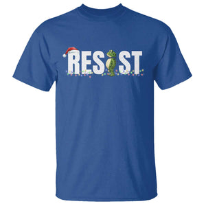 Resist Frog Christmas T Shirt Funny Portland Protest ICE Activist Meme 2025 TS14 Royal Blue Print Your Wear