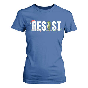 Resist Frog Christmas T Shirt For Women Funny Portland Protest ICE Activist Meme 2025 TS14 Royal Blue Print Your Wear