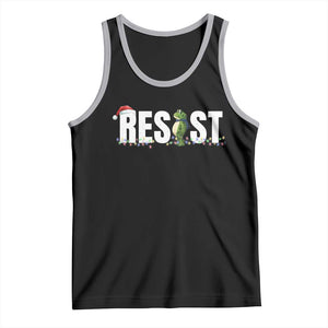 Resist Frog Christmas Tank Top Funny Portland Protest ICE Activist Meme 2025 TS14 Black Athletic Heather Print Your Wear