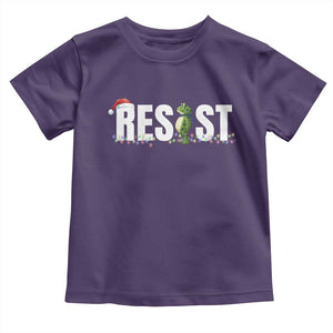 Resist Frog Christmas Toddler T Shirt Funny Portland Protest ICE Activist Meme 2025 TS14 Purple Print Your Wear