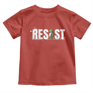 Resist Frog Christmas Toddler T Shirt Funny Portland Protest ICE Activist Meme 2025 TS14 Red Print Your Wear