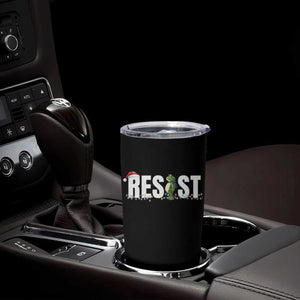 Resist Frog Christmas Tumbler Cup Funny Portland Protest ICE Activist Meme 2025 - Print Your Wear