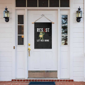 Resist Frog AIDS Awareness Garden Flag Funny Portland Activist Meme HIV Support Red Ribbon - Print Your Wear