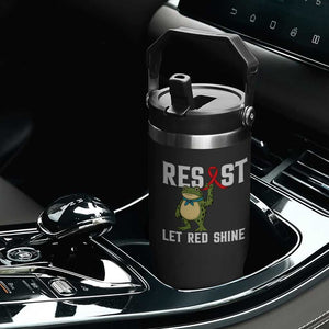 Resist Frog AIDS Awareness Flip Straw Tumbler Funny Portland Activist Meme HIV Support Red Ribbon TS14 Print Your Wear