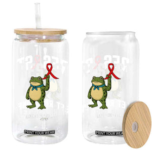 Resist Frog AIDS Awareness Glass Can Funny Portland Activist Meme HIV Support Red Ribbon TS14 Print Your Wear