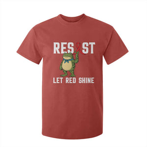 Resist Frog AIDS Awareness T Shirt For Kid Funny Portland Activist Meme HIV Support Red Ribbon TS14 Red Print Your Wear