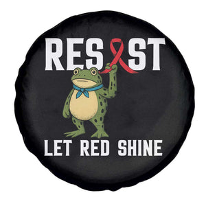 Resist Frog AIDS Awareness Spare Tire Cover Funny Portland Activist Meme HIV Support Red Ribbon TS14 Print Your Wear