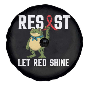 Resist Frog AIDS Awareness Spare Tire Cover Funny Portland Activist Meme HIV Support Red Ribbon TS14 Print Your Wear